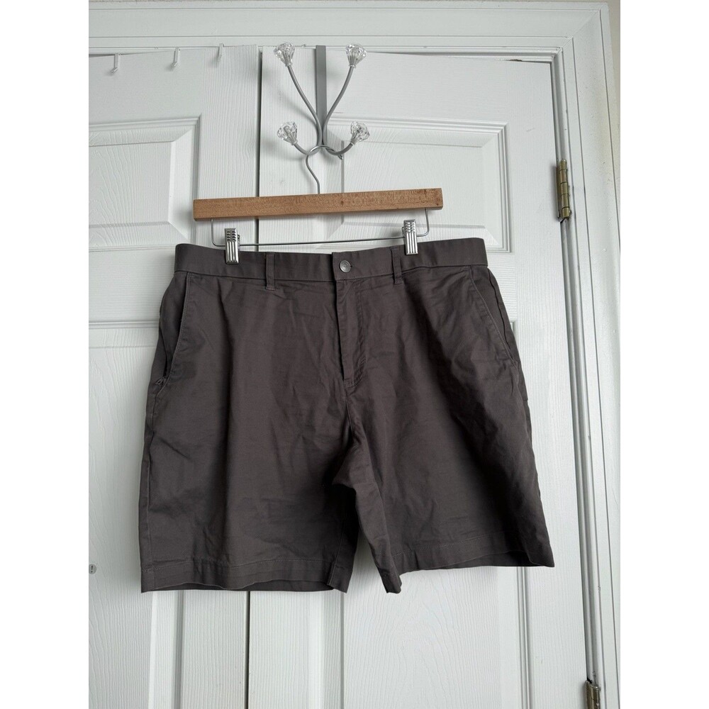 Fabletics Mens The Only Short 36 Dark Gray Stretch Performance Chino